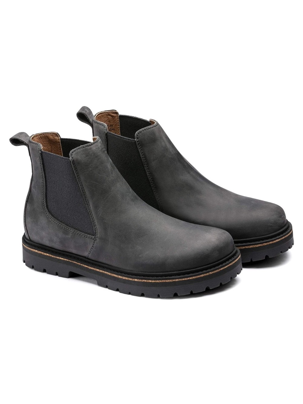 🛍️NWT Birkenstock Stalon Women’s Charcoal Nubuck Leather Boots - SZ 7, 38E